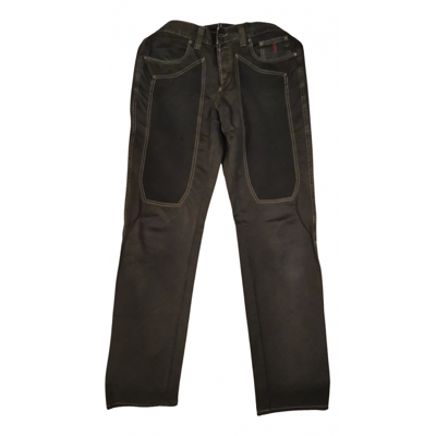 Pre-owned Jeckerson Straight Jeans In Black
