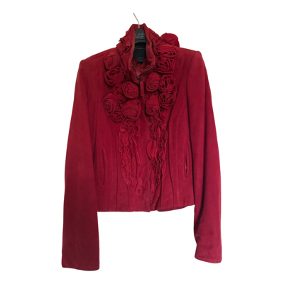 Pre-owned Class Cavalli Jacket In Red