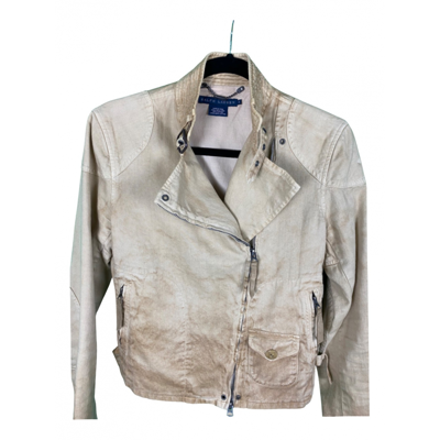 Pre-owned Ralph Lauren Linen Jacket In Beige