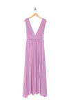 Love By Design Athen Plunging V-neck Maxi Dress In Lavender Purple