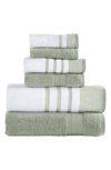 Modern Threads 6-piece Quick Drying Towel Set In Sage