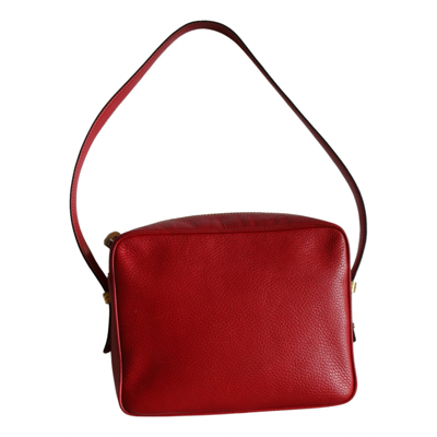Pre-owned Emanuel Ungaro Leather Handbag In Red