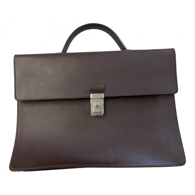 Pre-owned Trussardi Leather Bag In Brown