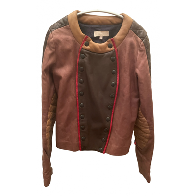 Pre-owned Heimstone Leather Jacket In Camel