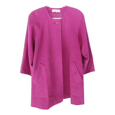 Pre-owned Nina Ricci Wool Coat In Pink