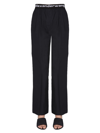 ALEXANDER WANG T T BY ALEXANDER WANG TROUSERS WITH LOGO BAND