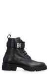 Givenchy Logo Jacquard Lace-up Ankle Boots In Black