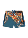 DOLCE & GABBANA MULTICOLOR PRINT BERMUDA SHORTS DOLCE&GABBANA KIDS