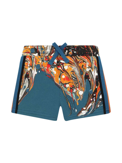 Dolce & Gabbana Babies' Multicolor Print Bermuda Shorts Dolce&gabbana Kids In Blu