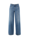 Philosophy Di Lorenzo Serafini Oversized Pants In Stone Washed Denim In Denim
