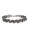 Emanuele Bicocchi Braided Knot Large Bracelet In Silver