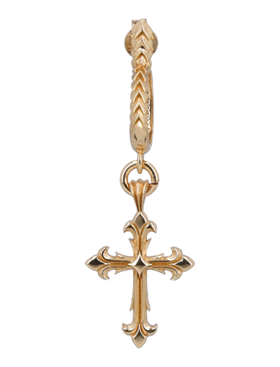 Emanuele Bicocchi Fleury Cross Single Earring In Gold