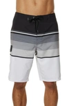 O'neill Lennox Stretch Stripe Board Shorts In White