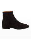 Aquatalia Ulyssa Waterproof Suede Ankle Boots With Hidden Wedge In Black