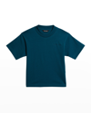 BALENCIAGA BOY'S CLASSIC TONAL LOGO T-SHIRT