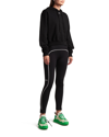 Off-white Logo Embroidered Cropped Sweatshirt In Black