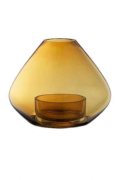 Aytm Uno Small Lantern And Vase In Amber