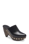 Alaïa Le Sabot 125 Studded Leather Platform Clogs In Noir
