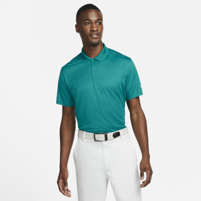 Nike Dri-fit Victory Men's Golf Polo In Bright Spruce,white