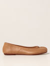 Maison Margiela Tabi Ballet Shoes In Nude