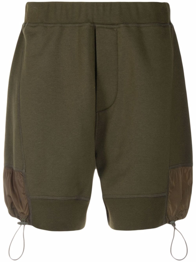Dsquared2 Logo-print Toggle Detail Shorts In Grün