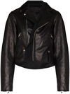 Rta Saige Leather Biker Jacket In Schwarz