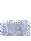 Cult Gaia Harlow Ring Acrylic Clutch Bag In Slate