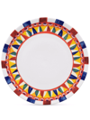 DOLCE & GABBANA CARRETTO-PRINT PORCELAIN CHARGER PLATE (31CM)