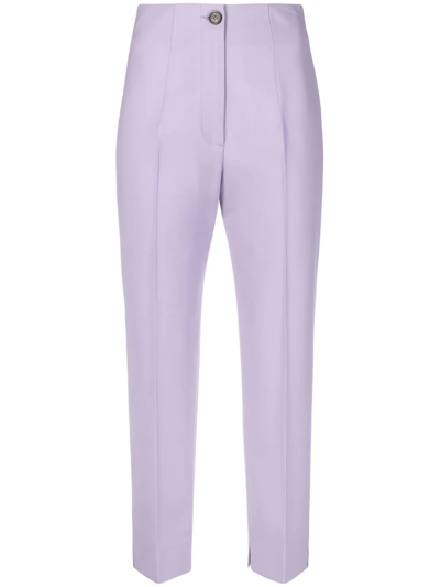 Msgm Straight-leg Cropped Trousers In Mixed Colours