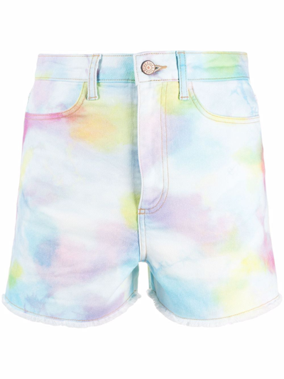 See By Chloé Multicolor Cotton Tie Dye Shorts