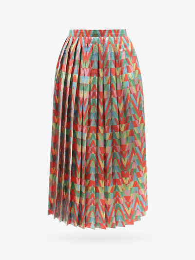 Valentino Multicolor Pleated Skirt - Atterley