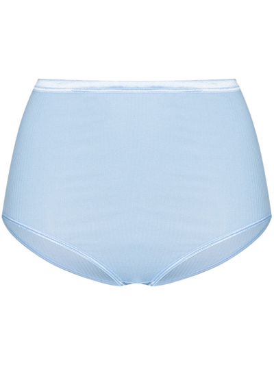 Baserange Bell High-rise Briefs In Blue