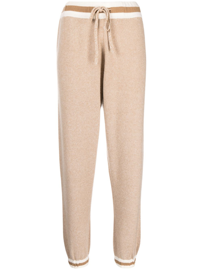 Madeleine Thompson Delphinus Jersey Trackpants In Brown