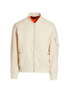 Rag & Bone Manston Oversized Bomber Jacket In Vanilla