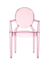 Kartell Lou Lou Ghost Child's Chair In Pink