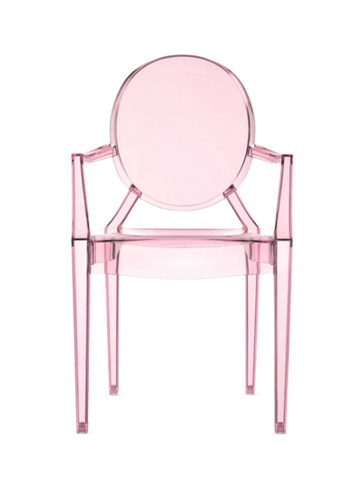 Kartell Lou Lou Ghost Child's Chair In Pink