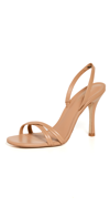 LARROUDE ANNIE HEELED SANDALS TAN