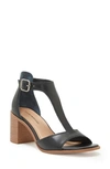 Lucky Brand Women's Sabeni T-strap Sandals Women's Shoes In Black