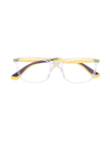 RAY-BAN JUNIOR CONTRAST SQUARE-FRAME GLASSES