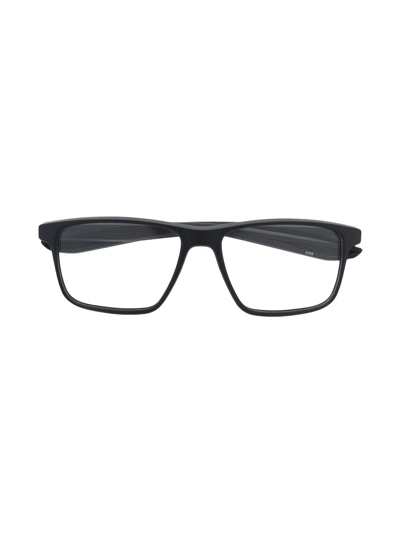 Nike Kids' Logo Square-frame Glasses In Black