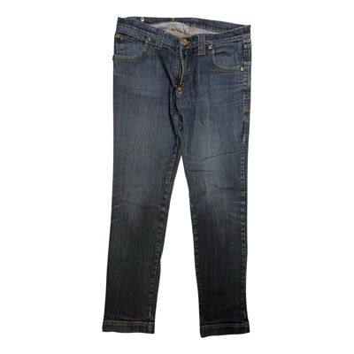 Pre-owned Frankie Morello Straight Jeans In Blue