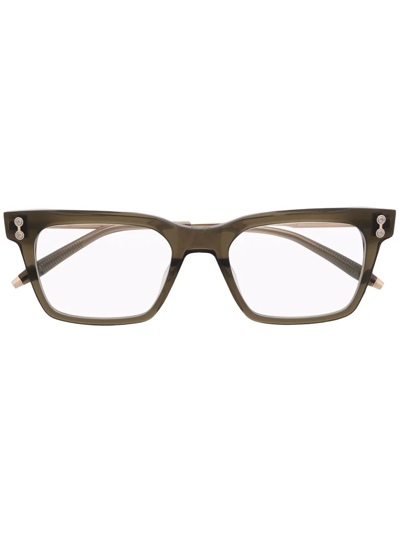 Akoni Kepler Square-frame Glasses In Gold