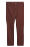 Ag Tellis Slim Fit Stretch Plaid Pants In Bridgewater Muted Brick