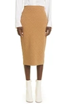 FENDI DIAGONAL FF JACQUARD SWEATER SKIRT