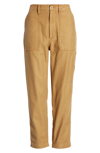Madewell Griff High Waist Tapered Fatigue Pants In Dried Barley