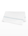 Matouk Schumacher Prado Flat Sheet, King In Hazy Blue