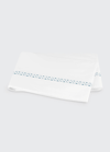 Matouk Prado King Flat Sheet In Hazy Blue