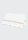 Matouk Astor Braid Flat Sheet, Full/queen In Dune