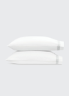 Matouk Astor Braid Pillowcases, Pair, Standard In Silver