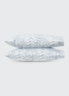 Matouk Quincy Standard Pillowcases, Pair In Hazy Blue